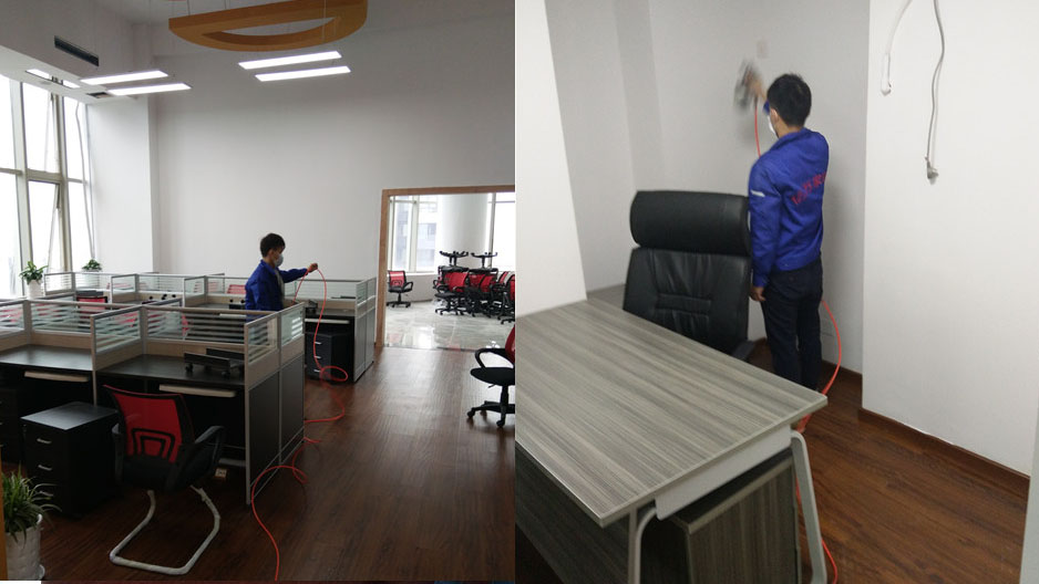 亿万家环保公司为各类办公室，工厂，工程类提供室内空气检测与治理